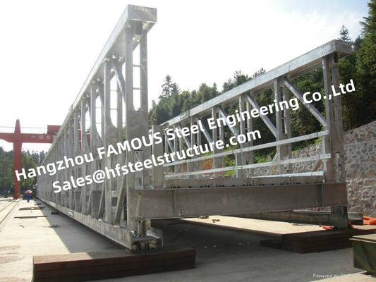 CHINA Lange einzelne Spanne Metall-Bailey-Bahnstahlbrücke Constrcuct für Russland-Kunden fournisseur
