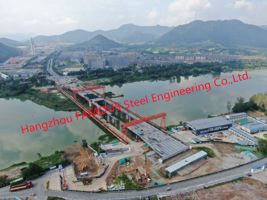 CHINA Vorfabrizierter Metallbrückenbau-band Stahlrohr-Struktur Bogen-Brücken-Suspendierungs-Stahlbrücke fournisseur