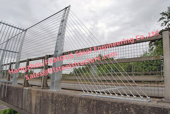CHINA Straßen-Draht-Hängebrücke-klare Stahlspanne Q345B - Q460C-Grad-öffentlicher Transport fournisseur