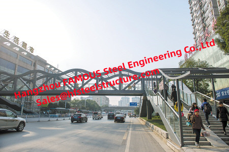 CHINA Fußgängerüberführungs-Baustahl-Brücken-Entwurfs-Geschäfts-Zeichnung und Metallbrückenbau fournisseur