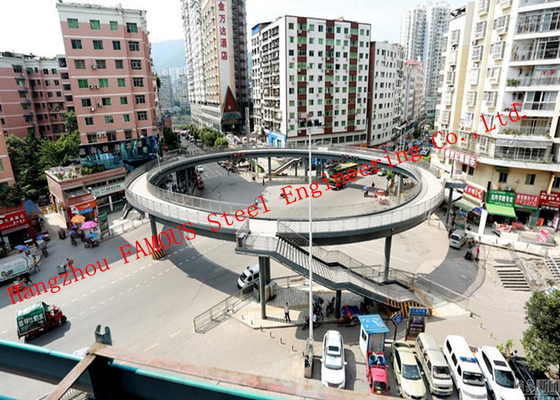 CHINA Kreisstruktur-vorfabrizierte Fußgängerbrücken im Transport-Kreuzungs-Bereich fournisseur