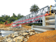 Ausgeführtes Q345B dauerhaftes industrielles Straßen-Stahlkonstruktions-Brücke Portable-vor fournisseur