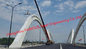 Stahlbogen-Brücke mit hoher Tragfähigkeit für Brücken mit Sidework für Bau-Brücke fournisseur