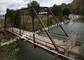 Weitgespannte galvanisierte Oberflächenbehandlungs-Stahlfachwerkbrücke modernes strukturelles Outlooking fournisseur