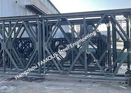 China Blauer Stahlbrücken-Komponenten-Stahlkonstruktion Acrossing-Fluss Q345B - Q460C-Grad fournisseur