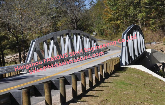 CHINA Amphibische Stahlfachwerkbrücke, Binder-Hängebrücke-heißes Bad-galvanisierter Oberflächenschutz fournisseur