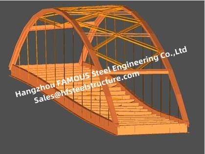 CHINA Vorübergehende Stahlkasten-Balkenbrücke rechteckig oder trapezoid im Querschnitt fournisseur