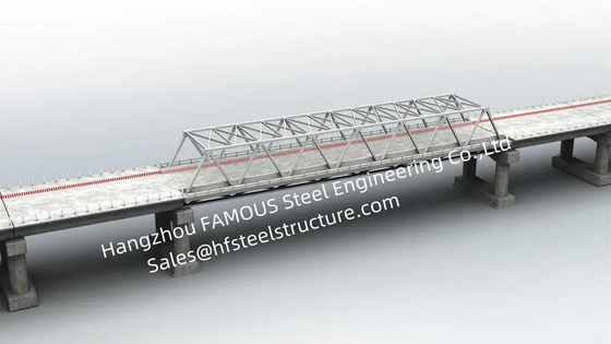 CHINA Einzelne weitgespannte modulare Stahlbrücken-Herstellungs-heiße galvanisierte gemalte Behandlung fournisseur