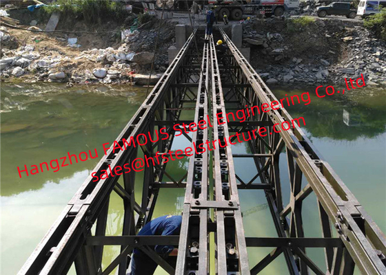 CHINA Vertrag 200 - schreiben Sie einzelne Spannen-Bailey-Fachwerkbrücke-schnell Installation für Armee fournisseur