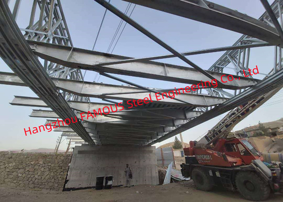 CHINA Bad-heiße galvanisierte Stahlfußgängerbrücken-Oberflächen-Schutz-hellgraue Farbe fournisseur