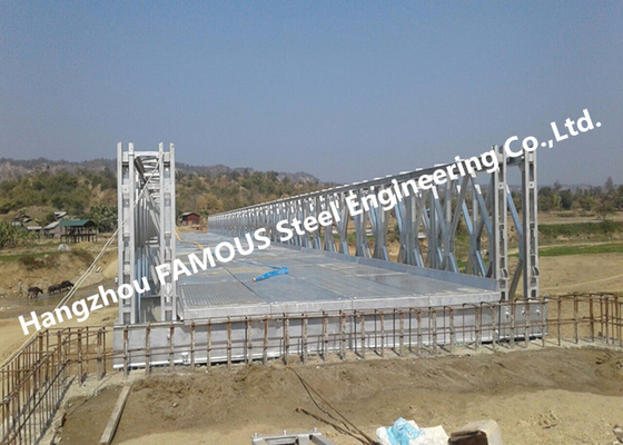 CHINA Hochleistungs-vorübergehende galvanisierte Oberflächen- Stahl-Bailey-Brücke mit schwerer Tragfähigkeit fournisseur