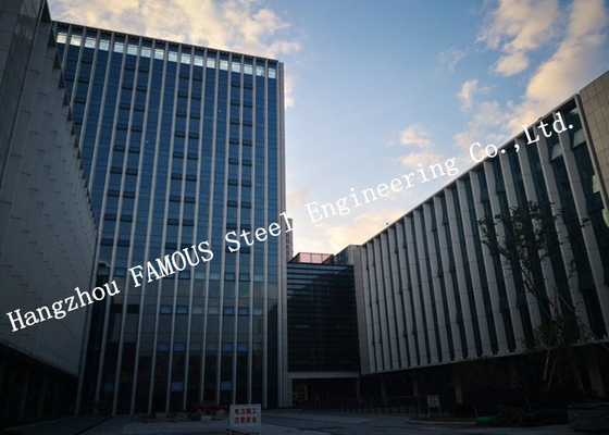 CHINA Glaszwischenwand, die multi Geschoss-Stahlgebäude für Einkaufszentrum von CBD-Büro gestaltet fournisseur