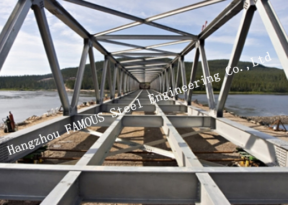 CHINA Vorfabrizierte Stahl- modulare Stahl-Bailey Brücke Q355 galvanisiert für Verkehrs-Bau fournisseur