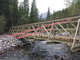 Tragbare Bailey-Fachwerkbrücke-tragbare Metallländliche Flutkatastrophe geschädigte Reparatur fournisseur