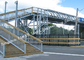 Stadt-besichtigende vorfabrizierte Fußgängerbrücken-Stahlkonstruktion Skywalk-Handlauf-Metallbrücke fournisseur