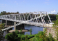 Modulare galvanisierte Stahlbrücke, vorübergehende tragbare einbahnige Straßen-Brücke ASTM fournisseur